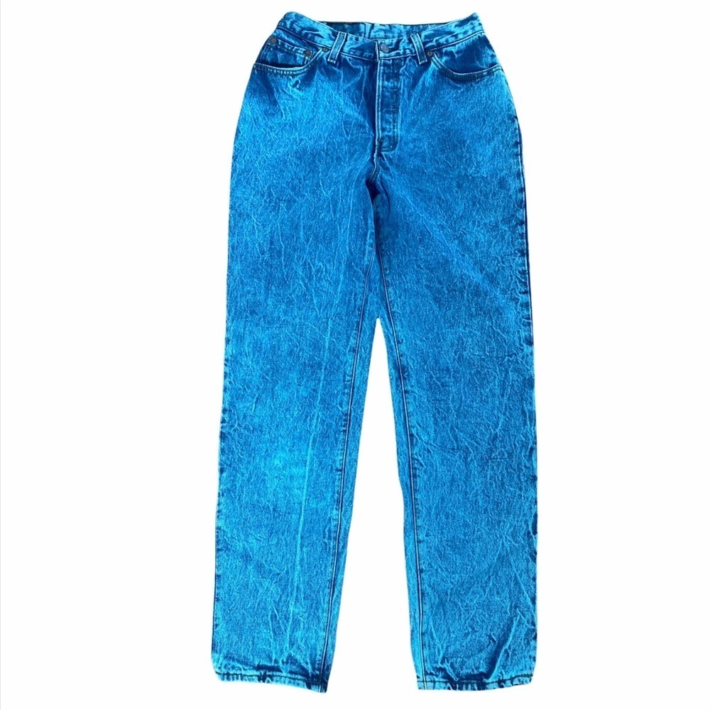 Vintage Levi’s acid wash blue jeans‎